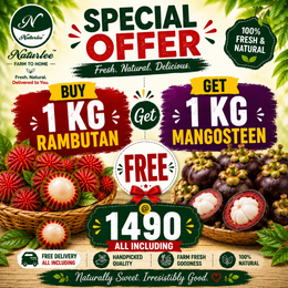 BUY 1 KG RAMBUTAN GET 1 KG MANGOSTEEN FREE